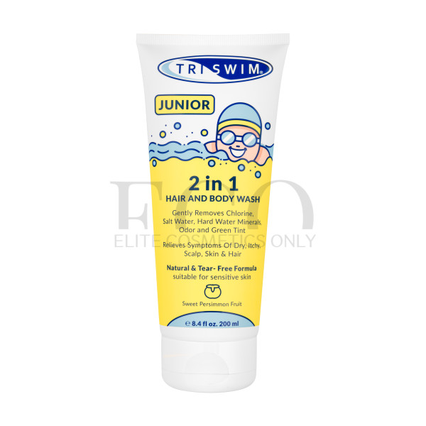 Дитячий шампунь та гель для душу TRISWIM Junior HAIR AND BODY WASH 2in1, 200 мл